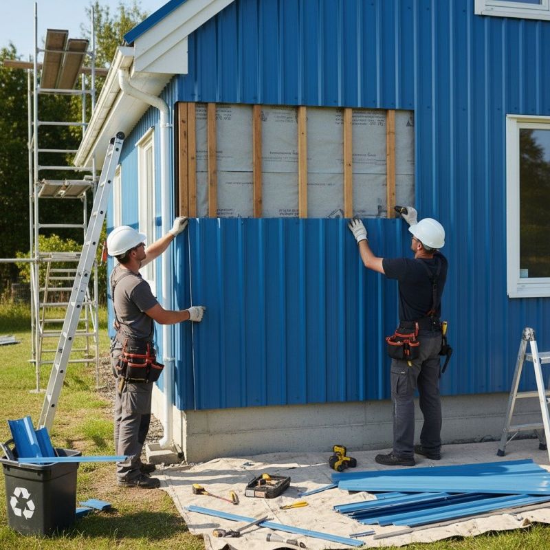 Our team working on Siding Service projects in Scottsboro, AL