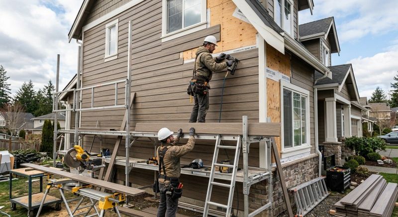 Faux Wood Siding Installation in Franklin County, TN
