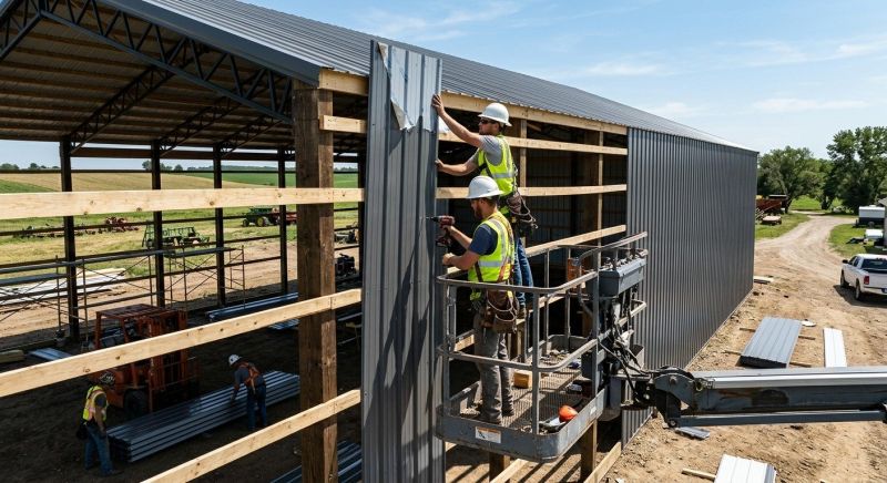 Pole Barn Siding Installation in Scottsboro, AL