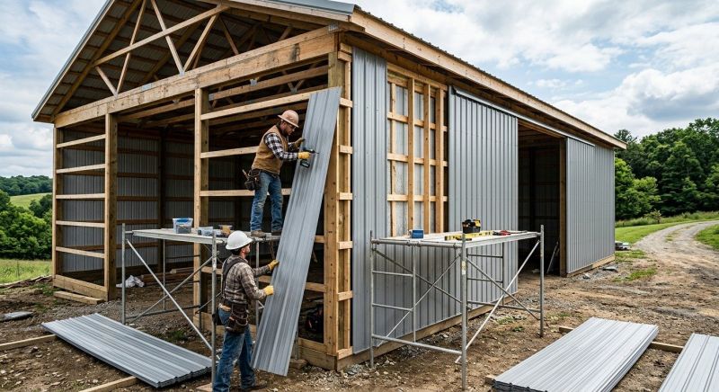 Pole Barn Siding Installation in Scottsboro, AL